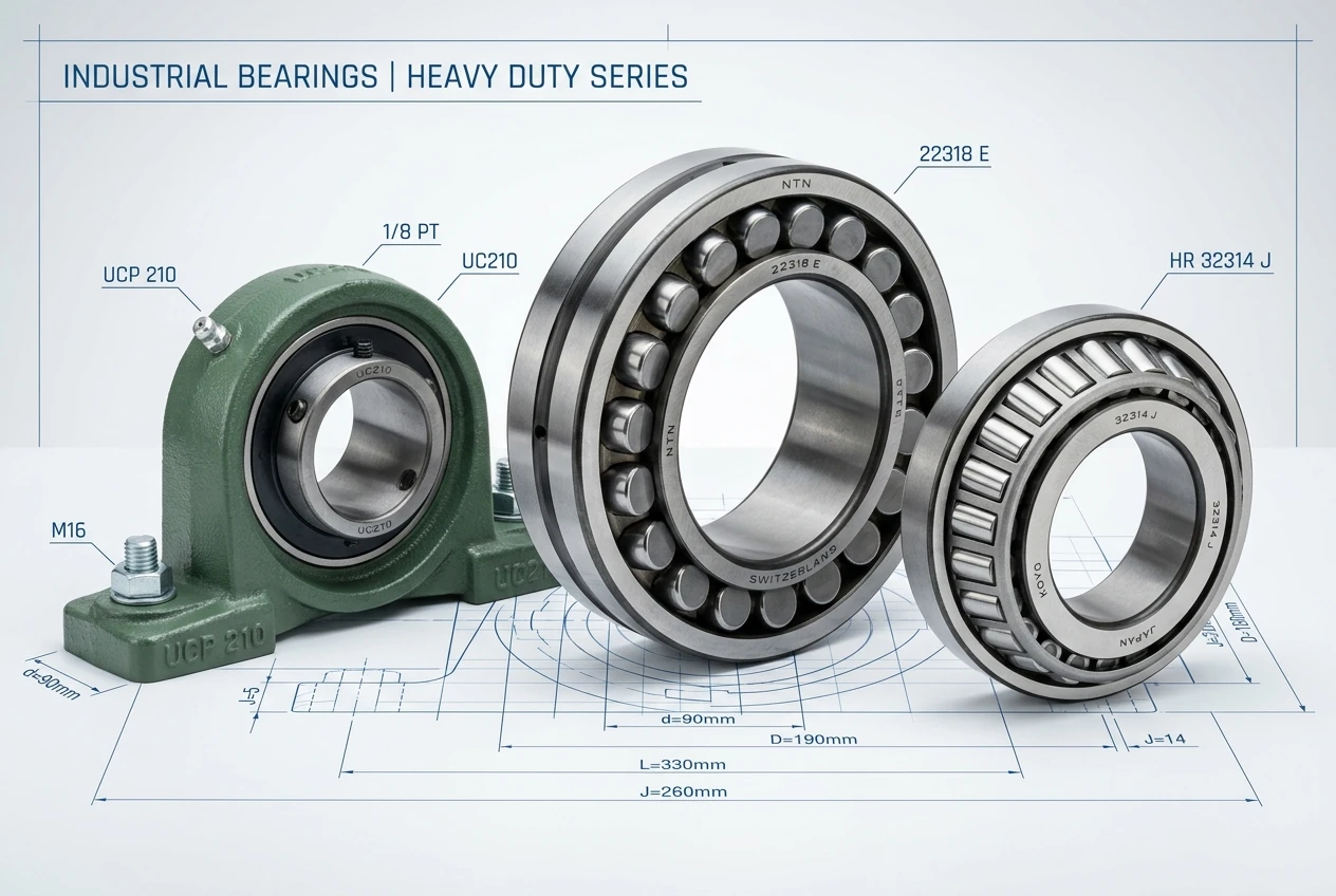 KZL Heavy Duty Ball & Tapered Roller Bearings