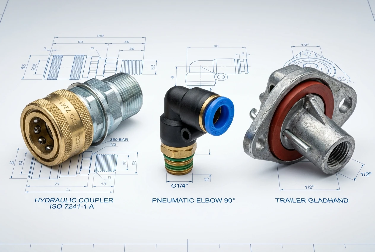 KZL Industrial Hydraulic Couplings and Push-in Fittings