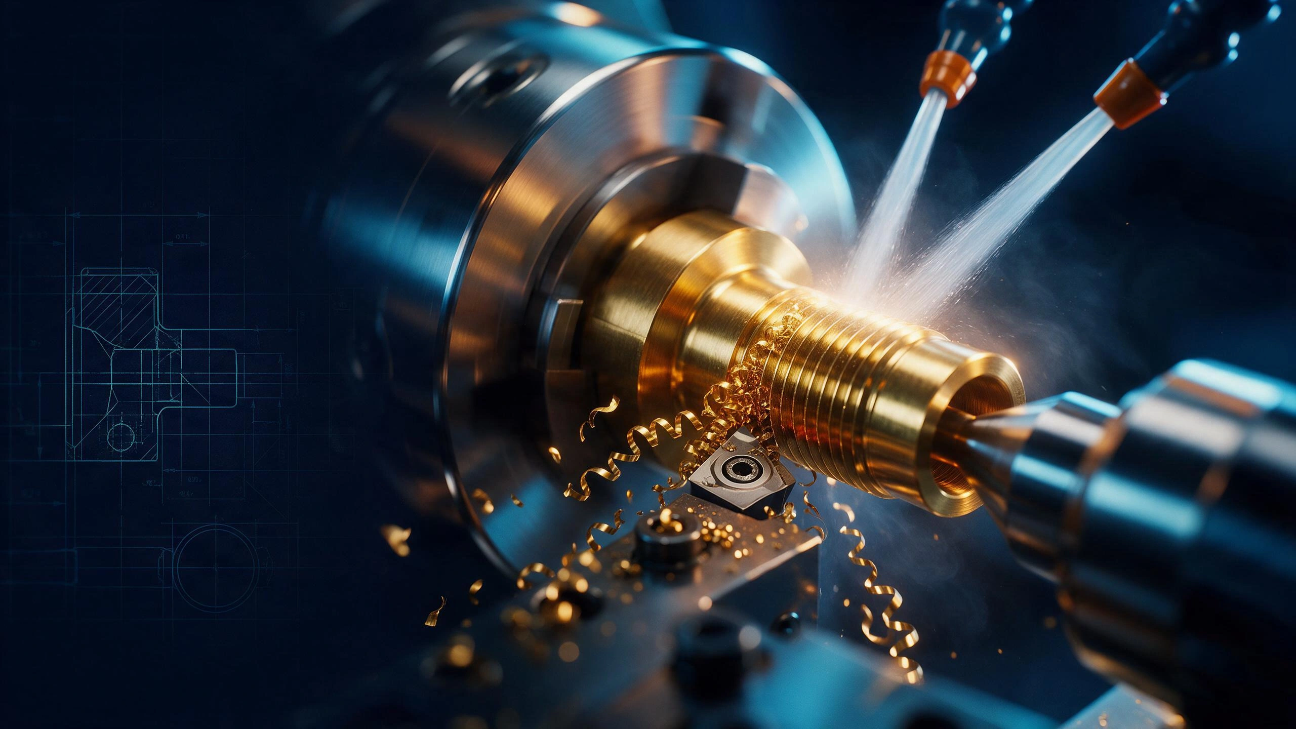 Precision CNC Turning of CA360 Brass Adapter Fittings and Heavy Bearings