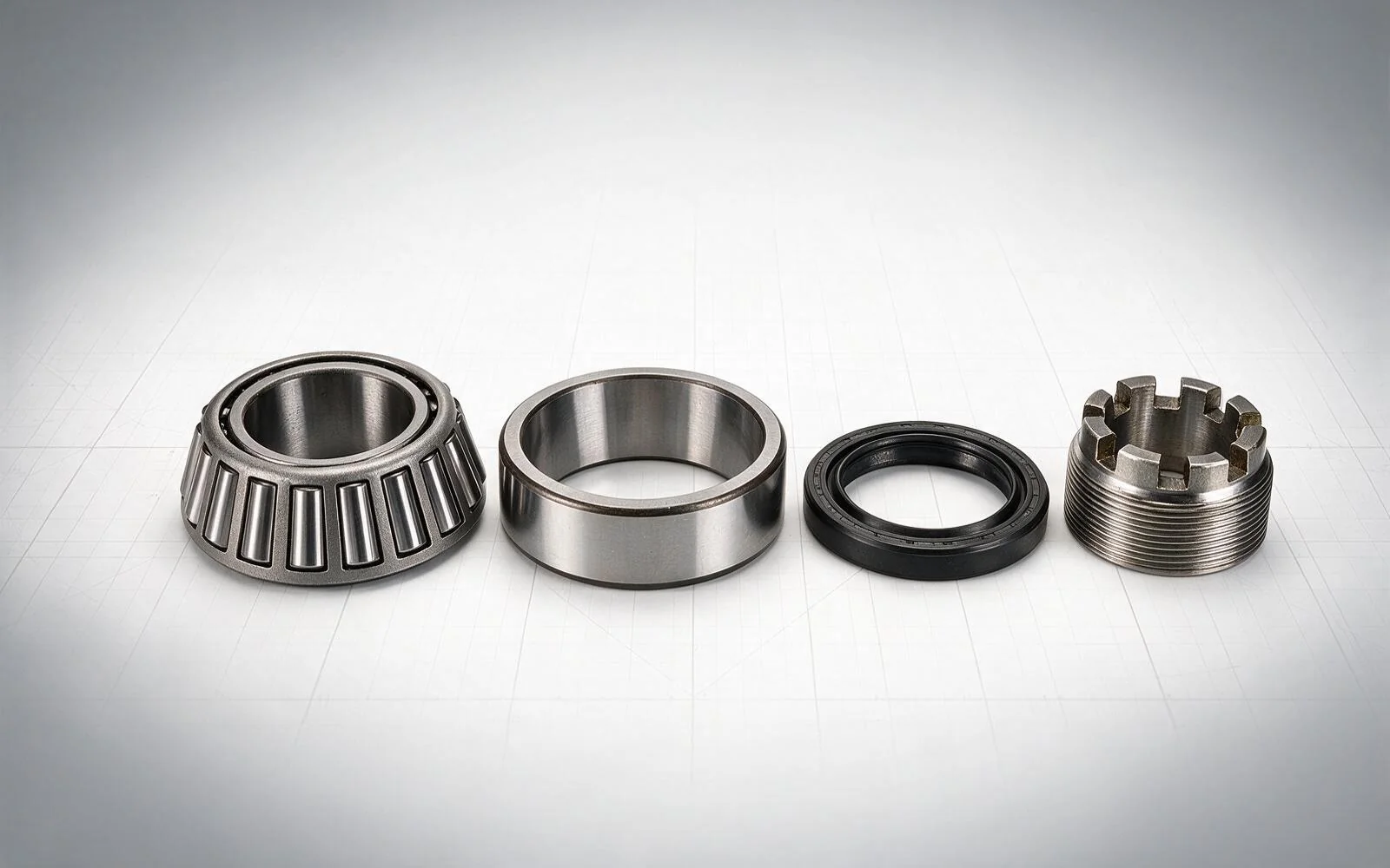 Heavy Truck Chassis, Wheel Hubs, Axles and Tapered Bearings