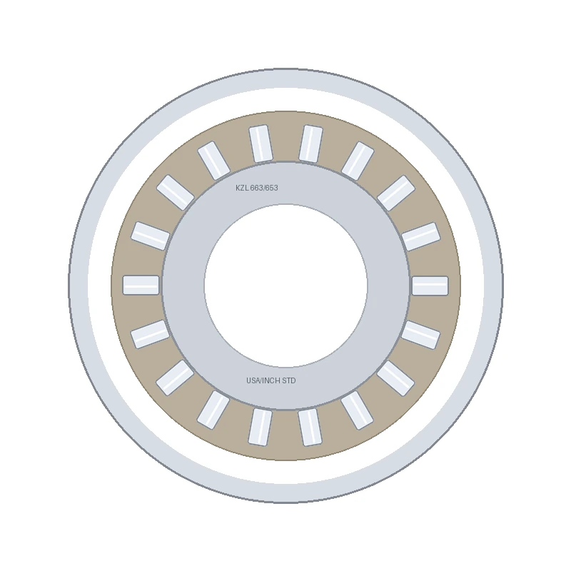 Inch Tapered Roller Bearing Set 663/653